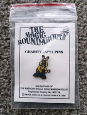 Charity Pin Badge The Magic Roundabout Dylan The Rabbit TV Cartoon Character 