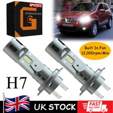 For Nissan Qashqai 2007+ Upgrade H7 Car Led Headlights Bulbs Conversion Kit Z7