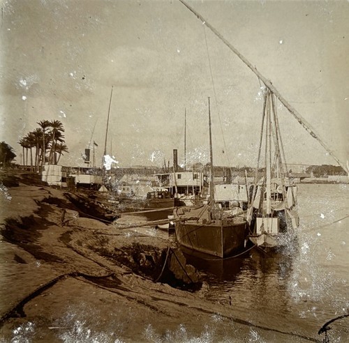 Egypt cairo boats c1900 - boats, photo