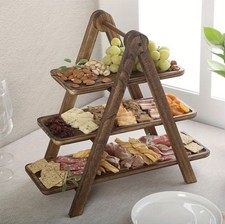 3 Tier Wooden Serving Display
