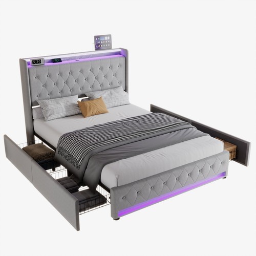 4ft6 double bed frame - 4ft6, with