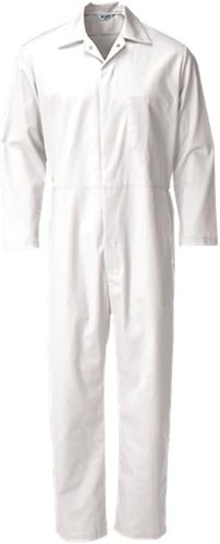 Alsico white mens boilersuit - white,