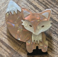 Modern acrylic handmade brooch - acrylic,