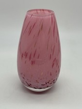 pink glitter glass vase, Possibly Caithness Please Read Description