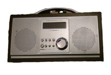 Wooden Retro DAB / FM Digital Radio Model 583-151 RED parts not working used