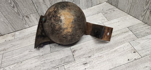 Antique black metal car horn - antique,