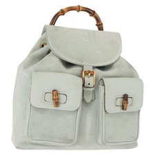 GUCCI Bamboo Backpack Suede