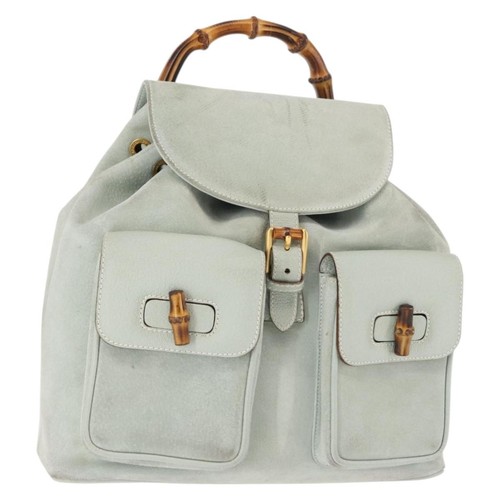 Gucci bamboo backpack suede - bamboo,