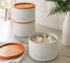 3PCs Round Tea Coffee Sugar