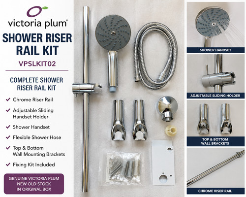 Victoria plum shower - rail, kit