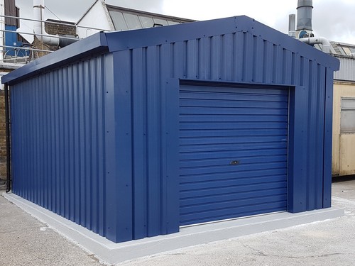 Single steel garage kit - single,