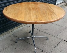 Vintage vitra Eames based round Rosewood topped dining table
