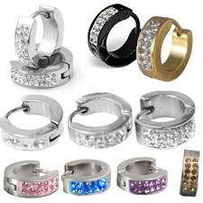 PAIR Cuff Huggie Hoop Earrings