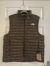 North Face Jacket Gilet Brown