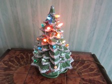 Vintage Christmas Tree ....Ceramic .....Dated 1988 .... Fully Working...14" tall