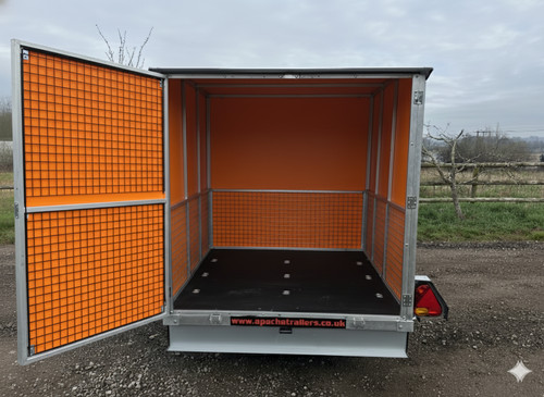 Orange box trailer 8x5x5 - orange,