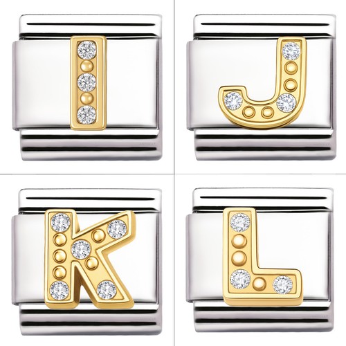 Letter charms gold - charms, for