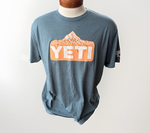 Yeti mountain badge shirt - mountain, t-shirt