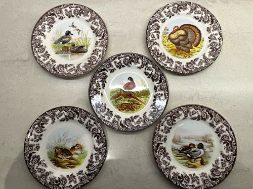 Spode woodland side plates - spode,