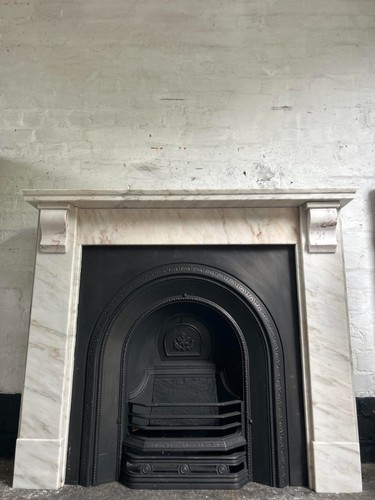Marble fire surround - fire, cast