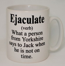Ejaculate Definition Mug Can Personalise Funny Rude Yorkshire Joke Northern Gift