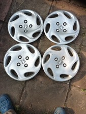 Peugeot wheel trims hub caps wheel covers, genuine, 4x, full set, 14"
