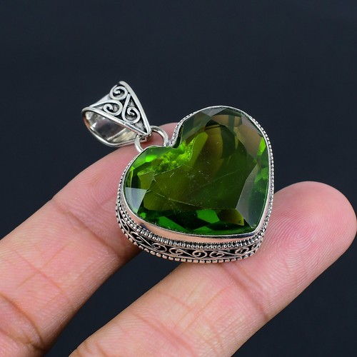 Peridot heart gemstone - heart,