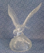 Cristal D'arques Vintage Lead Crystal Glass Eagle Ornament Figurine 20cm High