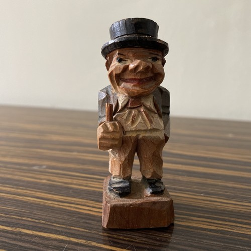 Hand carved man figurine - man, folk