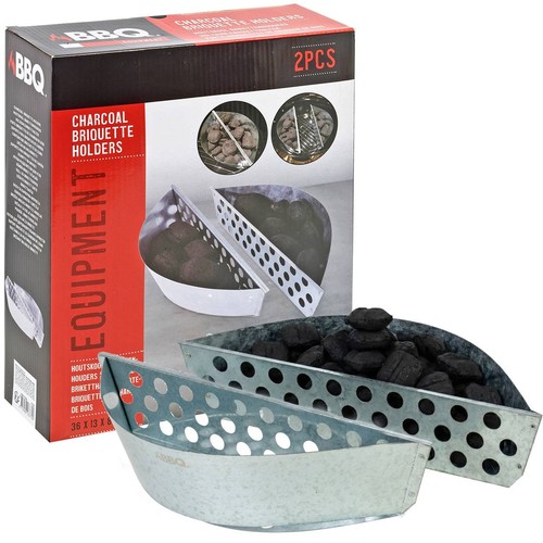 2pcs steel bbq charcoal - steel,