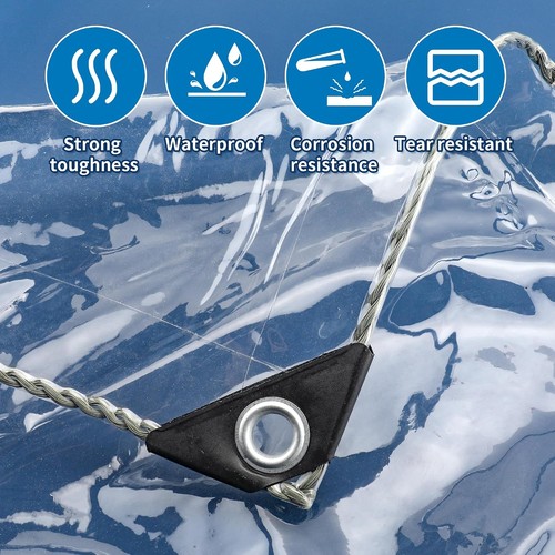 Clear tarpaulin waterproof 200 - tarpaulin,