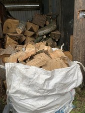 Oak Logs Split Firewood In Ton