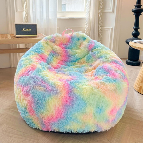 Faux fur comfy bean bag - bag, cover