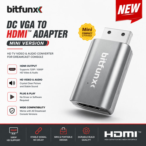 Bitfunx vga hdmi - dc, adapter