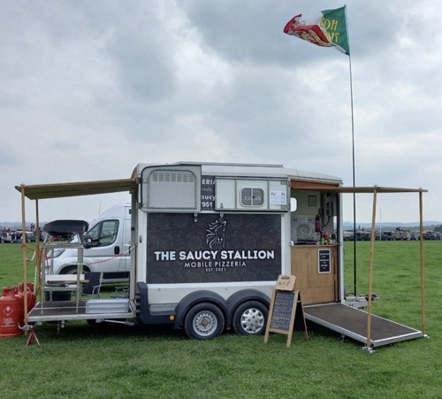 Converted horse box pizza - converted,
