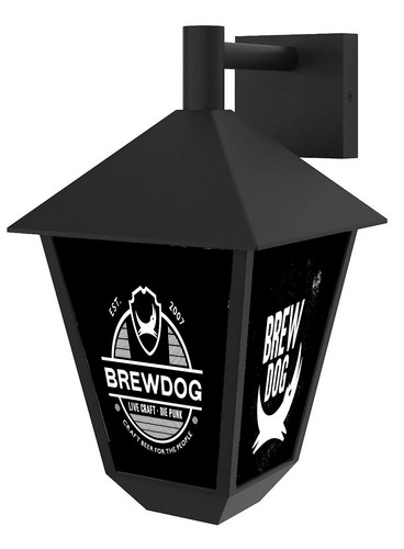 Brew dog black large - brew, wall