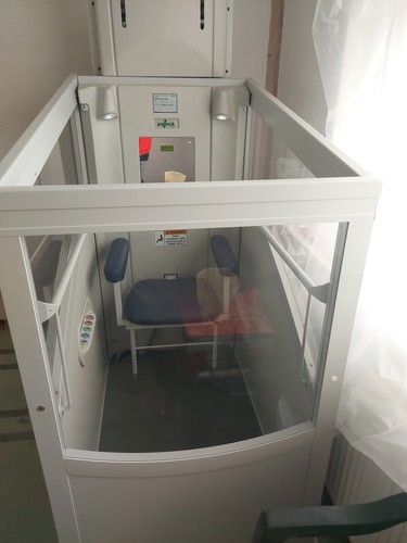 Through floor home lift - through,