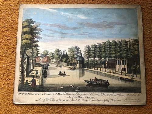Old print dutch perspective - old,