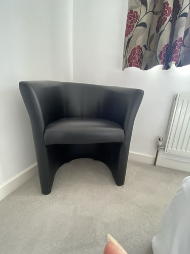 Black tub chairs barrel - 2,