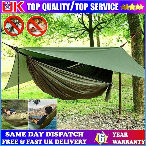 Outdoor hammock with tarp rain - outdoor,