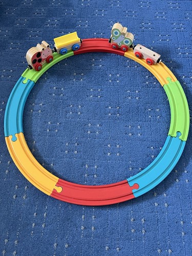 Elc wooden animal train set - elc,