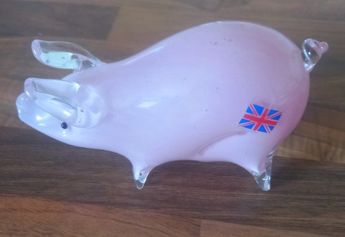 Langham collectable glass pig - collectable,