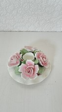 Candle Holder Candlestick Roses, Ainsley England, Bone China