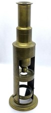 Antique brass field microscope - field,