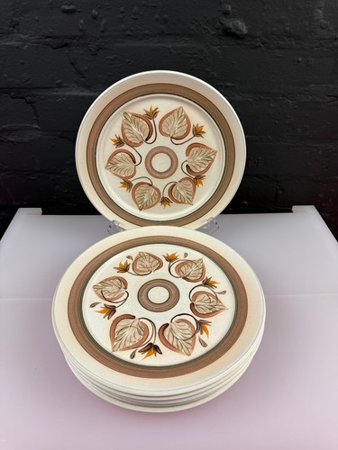 Denby hand painted leaves - 6, x