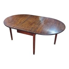 Antique Georgian solid mahogany gateleg dining - folding kitchen table - console