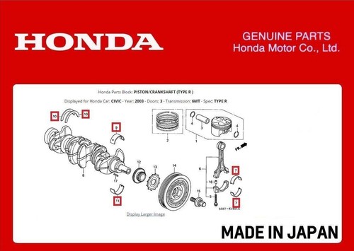 Genuine honda main conrod - genuine,