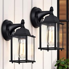 Outdoor Porch Lights Black