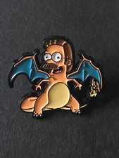 Simpson Ned Flanders demon pin badge