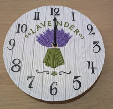Lavender garden clock outdoor - clock,
